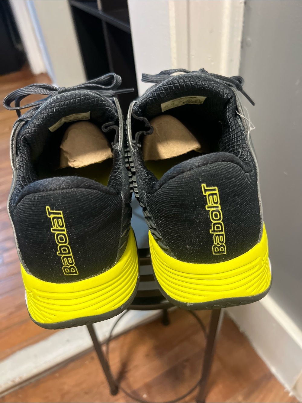 Babolat Propulse Fury 3 All Court Men's Tennis Shoes Black/Yellow/White 12.5 M - Picture 6 of 10